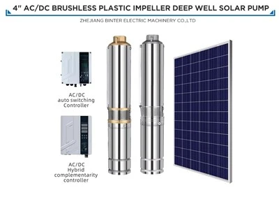 4SD16-35-110-750-A/D 750W segondè rated solè gwo twou san fon byen submersible dlo ponp AC sistèm